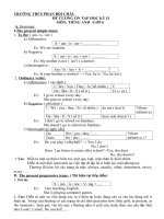 Đề cương ôn tập Tiếng Anh 6 học kì 2 (2010-2011).