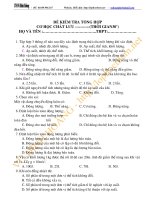 Kiểm tra tổng hợp phần Cơ học chất lưu_Chuyên đề bồi dưỡng Vật lý 10