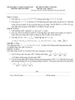 Đề thi Olympic Toán lớp 11 năm 2010-2011