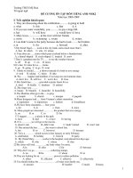 Đề cương ôn tập Tiếng Anh 9 HK2.