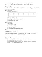 ĐỀ THI THỬ HK2 LỚP 7