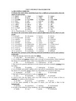 BÀI TẬP ANH 10 UNIT 2 PEOPLE'S BACKGROUND