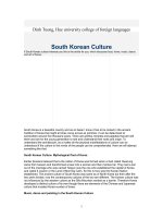 South Korean Culture