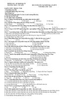 Đề cương ôn tập Địa lý 9 học kì 2 (2010-2011).