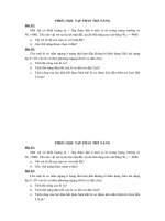 Phiếu học tập phần Thế năng