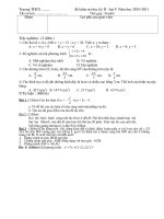 kiêm tra học ky 2 ( có đáp án )