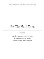 Bài tập mạnh xung tham khảo