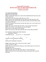 hướng dẫn ôn tập sinh 10 chuẩn và nâng cao