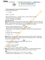 Độ ẩm của không khí_Chuyên đề bồi dưỡng Vật lý 10