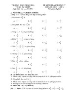 Đề kiểm tra chương III số học 6