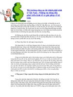 Thị trường công cụ tài chính phái sinh ở Việt Nam