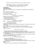 MỘT SỐ BÀI TẬP TỰ LUẬN ÔN THI VÀO THPT