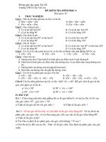 Đề kiểm tra chương II Hình 6 - THCS Chu Văn An