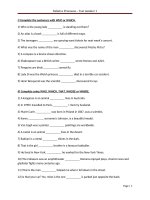 Bài Tập Mệnh Đề Quan Hệ 1