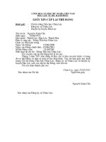 Đơn xin cấp lại thẻ Đảng