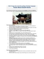 Facts About South Korea