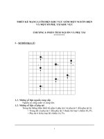 THIẾT kế MẠNG lưới điện KHU vực gồm một NGUỒN điện và một số PHỤ tải KHU vực