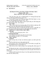 kế hoạch nâng cao chất lượng GD