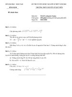 ĐỀ THI CHUYÊN TOÁN LÊ QUÝ ĐÔN BÌNH ĐỊNH NĂM 2010