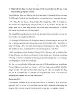 Phân tích biến động chỉ số giá tiêu dùng ở Việt Nam từ đầu năm đến nay và dự báo cho 6 tháng tiếp theo.(2 điểm)