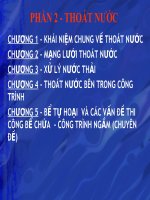 Bài giảng mạng lưới thoát nước   chương 1  khái niệm chung về thoát nước