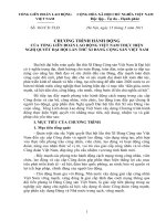 CHƯƠNG TRÌNH HÀNH ĐỘNG CỦA TỔNG LIÊN ĐOÀN LAO ĐỘNG VIỆT NAM THỰC HIỆN NGHỊ QUYẾT ĐẠI HỘI LẦN THỨ XI ĐẢNG CỘNG SẢN VIỆT NAM