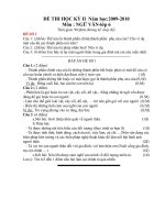 Đề và đáp án thi HKII ngữ văn 6