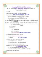 luận văn quản trị kinh doanh GIẢI PHÁP NHẰM NÂNG CAO HIỆU QUẢ HOẠT ĐỘNG KINH DOANH CỦA CÔNG TY TNHH EIMSKIP VIỆT NAM