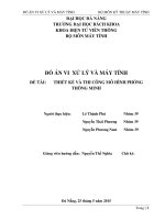 Báo cáo đồ án vi xử lý - Nhà thông minh