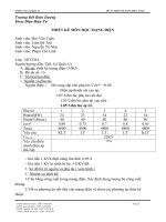 Đồ án thiết kế mạng điện 110 KV