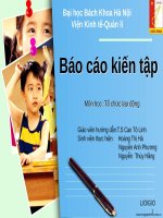 slide báo cáo kiến tập tại công ty cổ phần dược và thú y HANVET