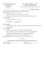 ĐỀ THI HK MON TOAN 12(2010-2011)