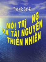 môi trường và tài nguyên thiên nhiên