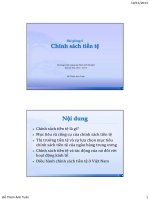 bài giảng kinh tế vĩ mô bài 6  chính sách tiền tệ