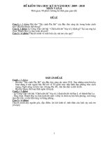 Đề và đáp án thi HKII ngữ văn 8 đề 1