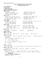 on tap hoc ky II toan 6