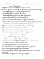 TOEIC Test-FIND THE MISTAKE