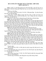 Hướng dẫn ôn thi môn Lịch sử 8 HKII năm học 2009-2010