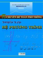 TUYỂN TẬP HỆ PHƯƠNG TRÌNH LUYỆN THI ĐẠI HỌC