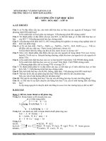 đề cương ôn tập Kì 2 Hóa 10 CB