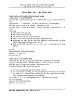 BÁO CÁO THỰC TẬP TỔNG HỢP TẠI CÔNG TY TNHH THƯƠNG MẠI VÀ DỊCH VỤ THÁI HOÀNG