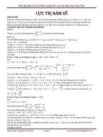 Bài tập giải tích cổ điển cực trị hàm số ôn thi cao học