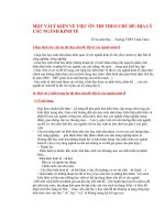 Ôn thi TN chủ đề Địa lý các ngành kinh tế (2)