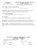 ĐỀ THI HỌC SINH GIỎI 2 MÔN