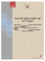THUYẾT MINH THIẾT KẾ KỸ THUẬT TRỤ SỞ LÀM VIỆC NGÂN HÀNG VIỆT NAM THƯƠNG TÍN (VIETBANK)