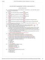 Trắc nghiệm điều dưỡng cơ bản