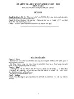 Đề và đáp án thi HKII ngữ văn 8 đề 2