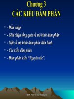 Chương 3   các kiểu đàm phán