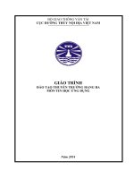 Giáo trình tin học ứng dụng thuyền trưởng hạng 3 ĐTNĐ