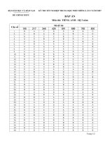 Dap an Anh he 3nam nam hoc 2006-2007 lan 2